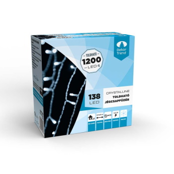 DekorTrend LED svetleća ledenica Crystaline 2x0,9m 138 kom hladno bela KAT 212-3